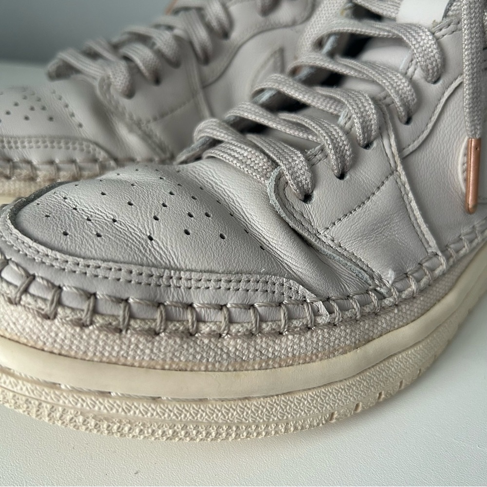 [8.5] Nike Air Jordan 1 Retro High Premium Desert Sand Baseball Stitch Wmns - Picture 10 of 16